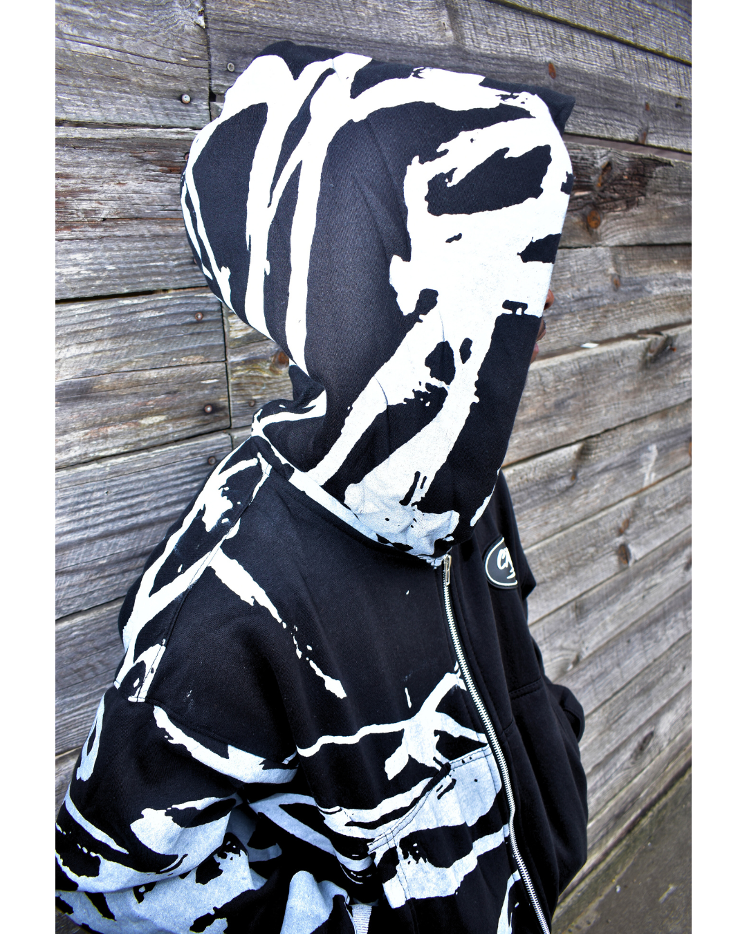 Graffiti CREW Zip Up Jacket - Black