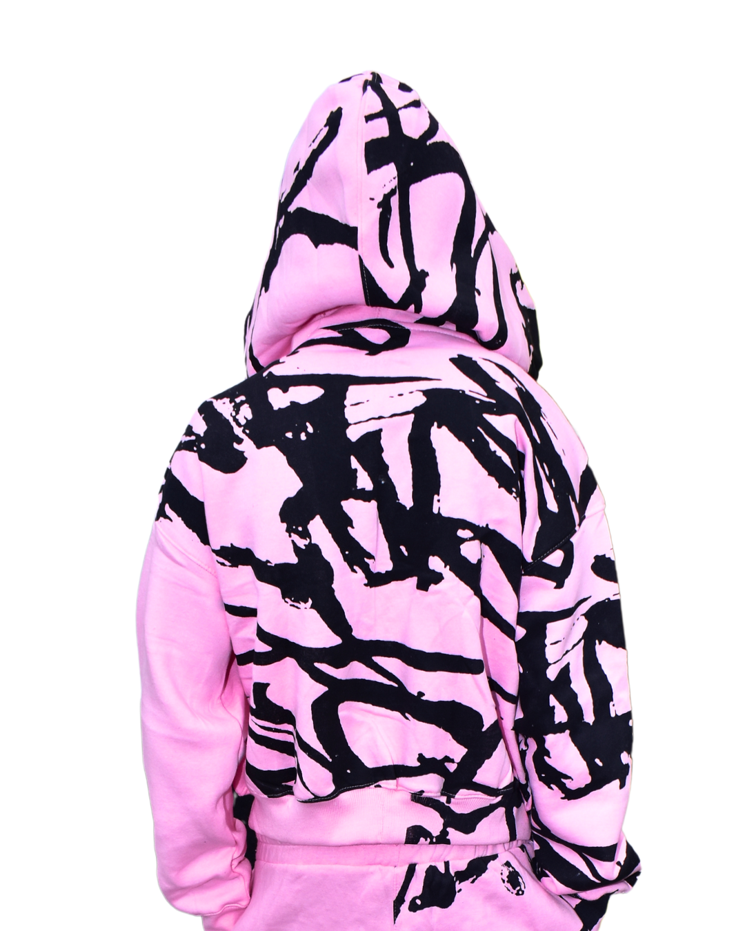 Graffiti CREW Zip Up Jacket - Pink