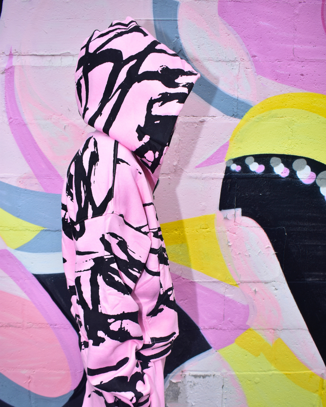 Graffiti CREW Zip Up Jacket - Pink