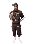 (SET) JACKET + PANTS BROWN - WINDBREAKER BUILT DIFFERENT