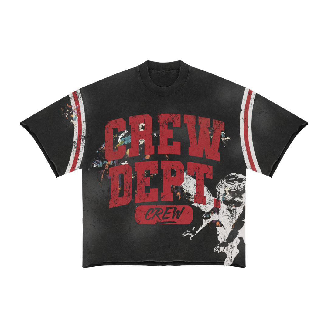 CREW DEPT JERSEY - BLACK/RED