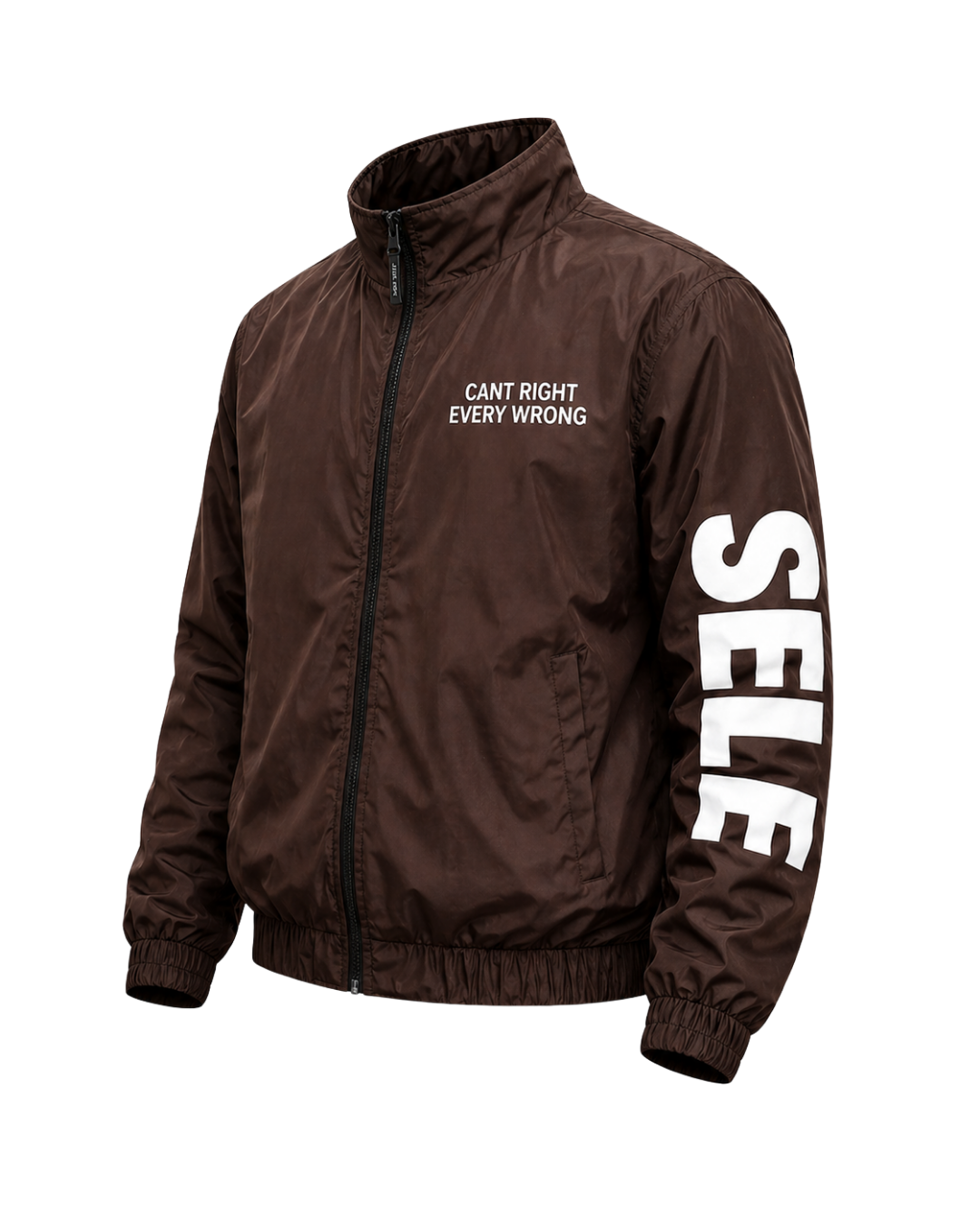 BROWN BUILT DIFFERENT TRACK JACKET