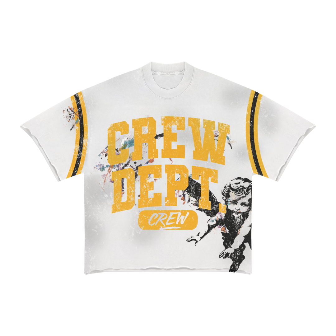 CREW DEPT JERSEY - WHITE/BLACK