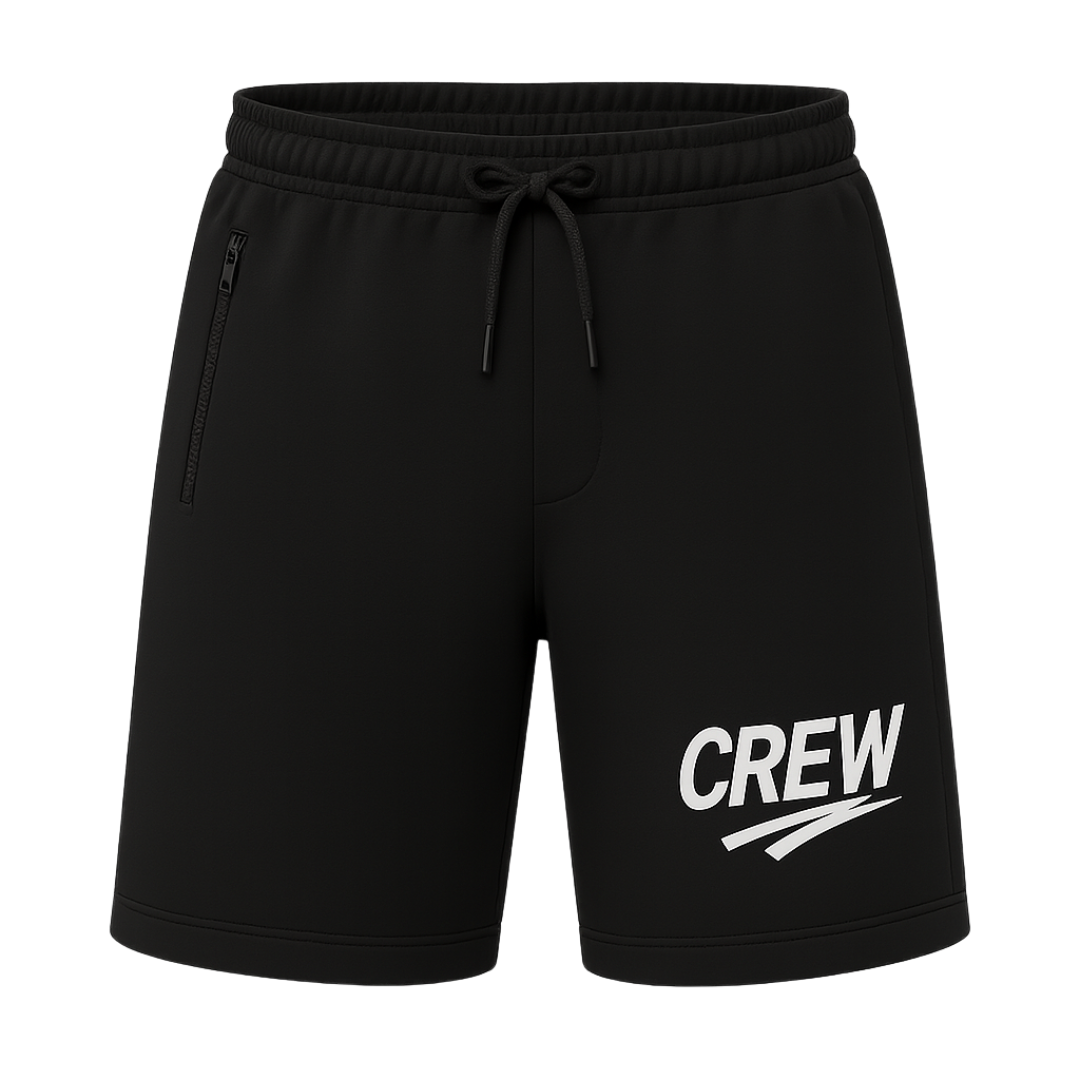 BLACK TRACK SHORTS