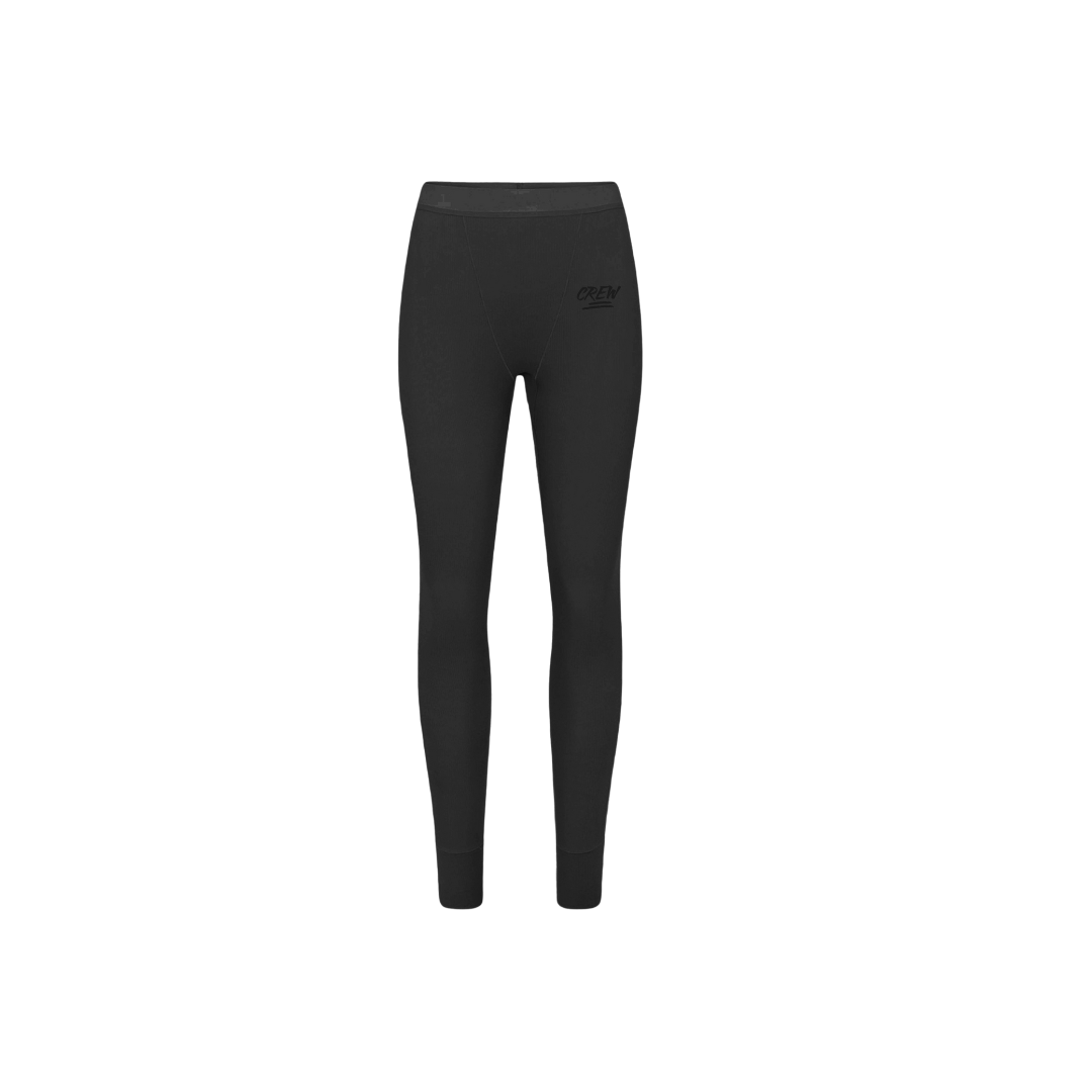 Lady CREW Ribbed Leggings - Black