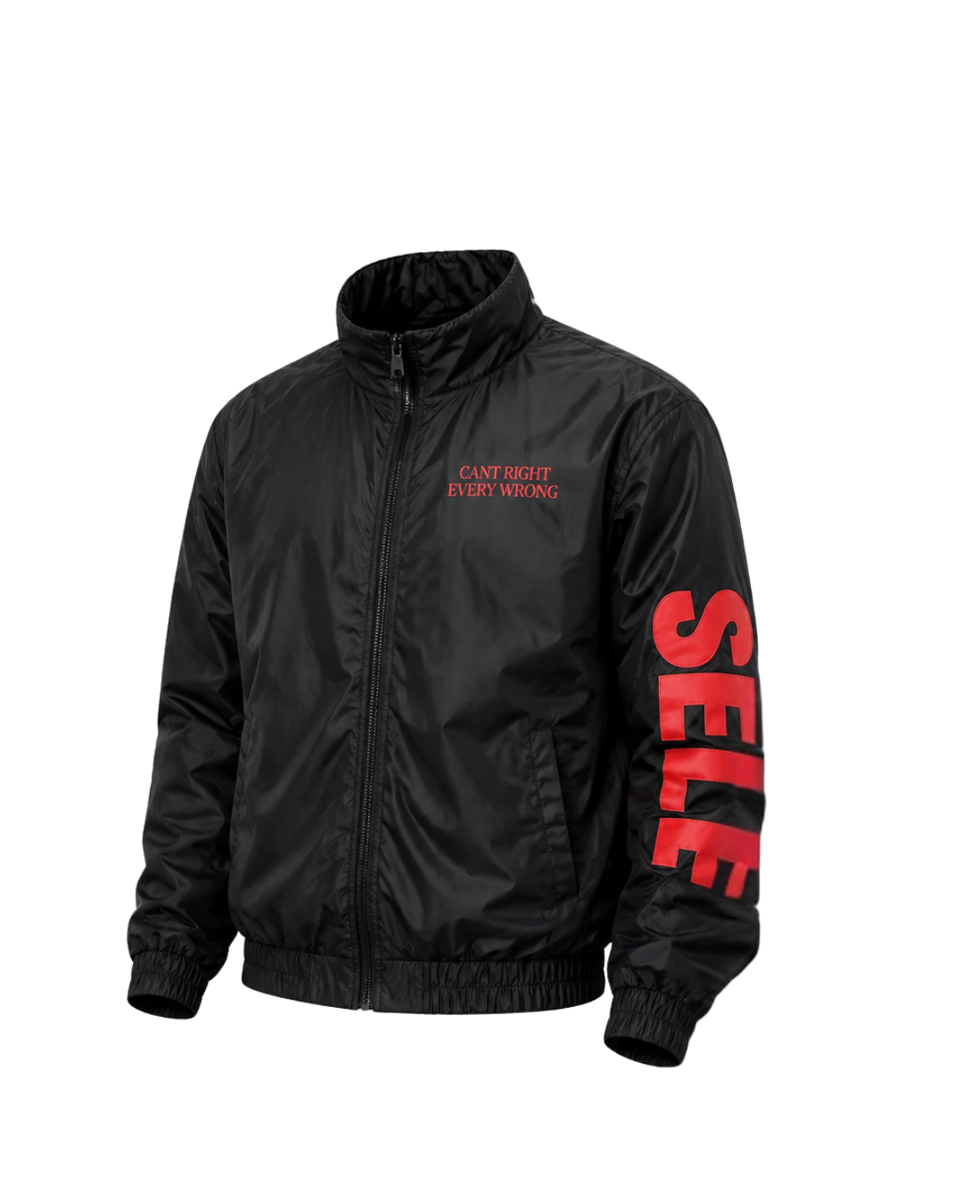 RED BUILT DIFFERENT TRACK JACKET