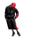 (SET) JACKET + PANTS RED - WINDBREAKER BUILT DIFFERENT