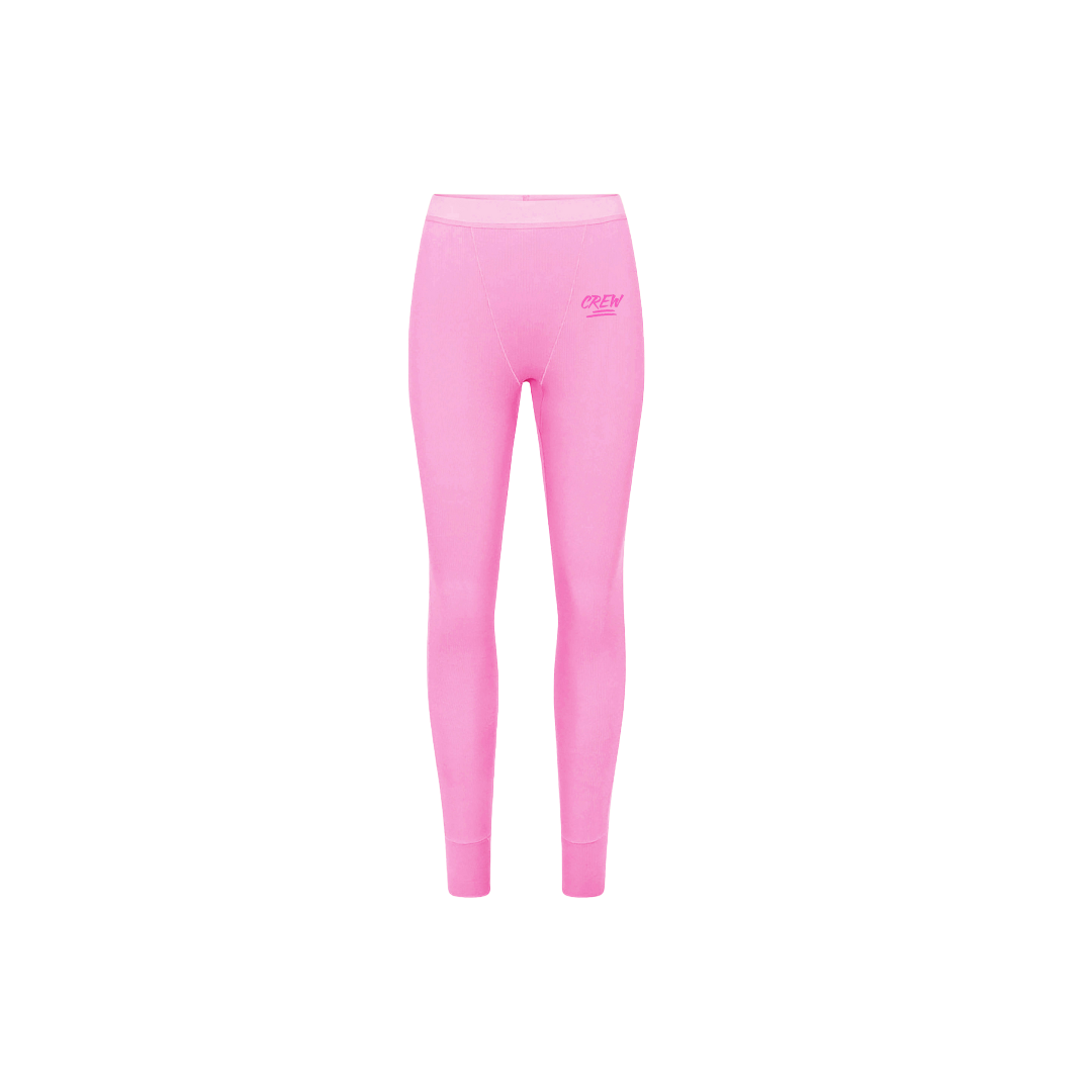 Lady CREW Ribbed Leggings - Pink