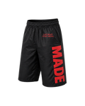 RED BUILT DIFFERENT TRACK SHORTS