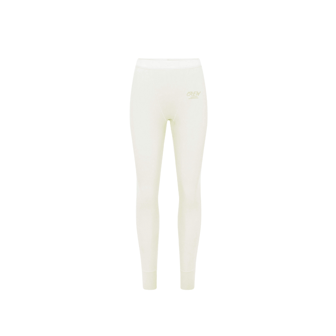 Lady CREW Ribbed Leggings - Bone