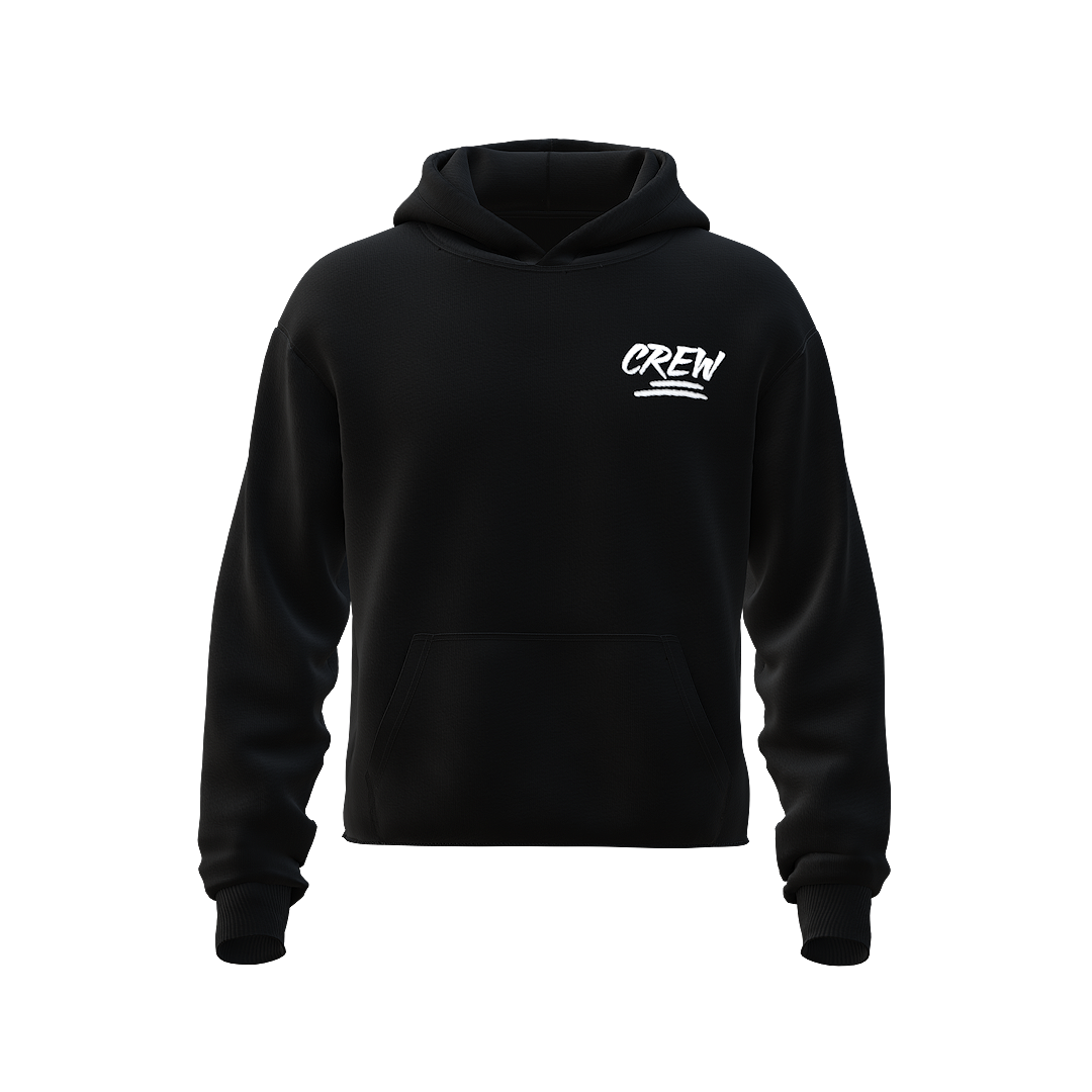 Sorry Not Sorry Hoodie Cropped - Black