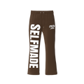 Stacked Flared CREW Pants - Coffee Brown