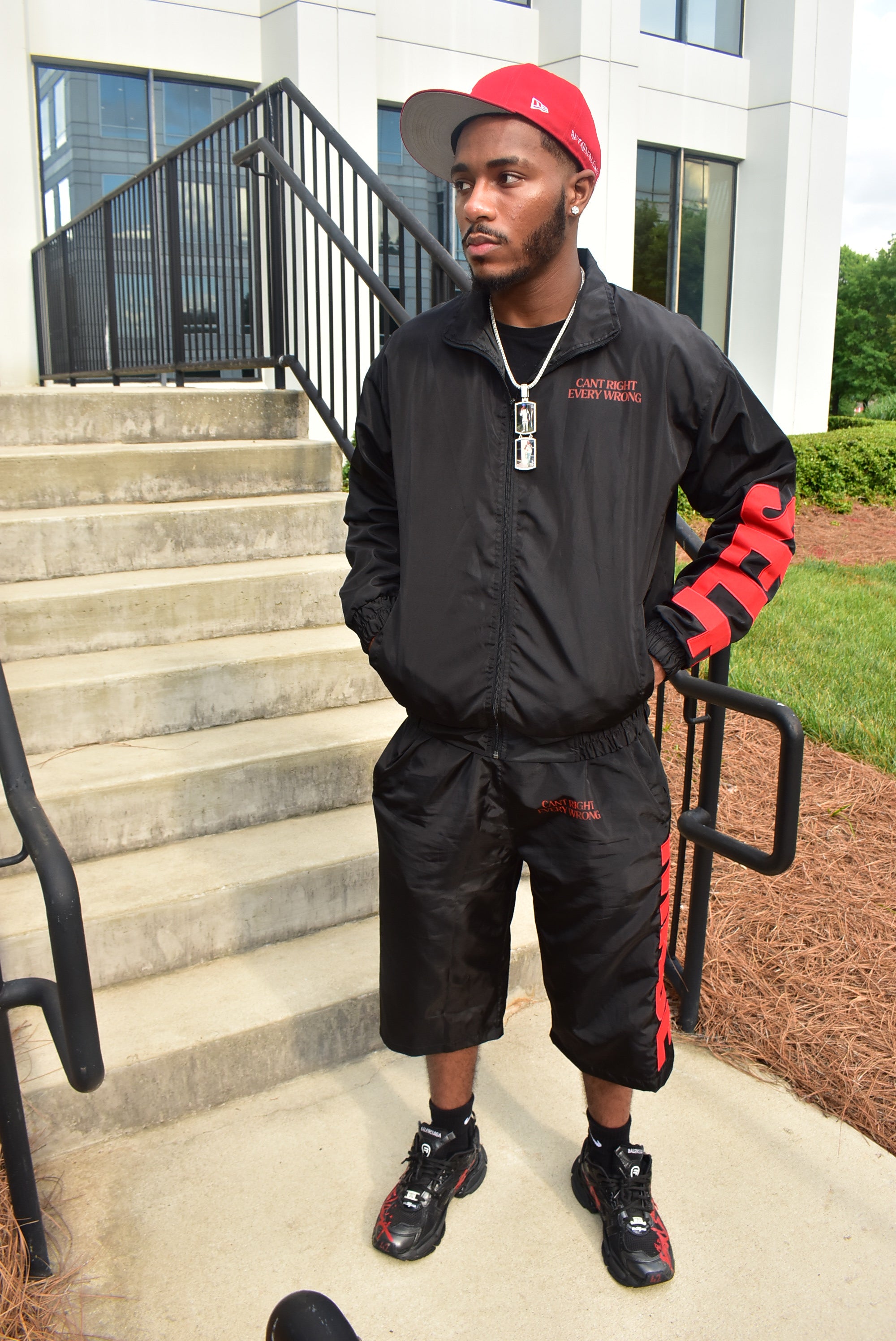 RED BUILT DIFFERENT TRACK JACKET