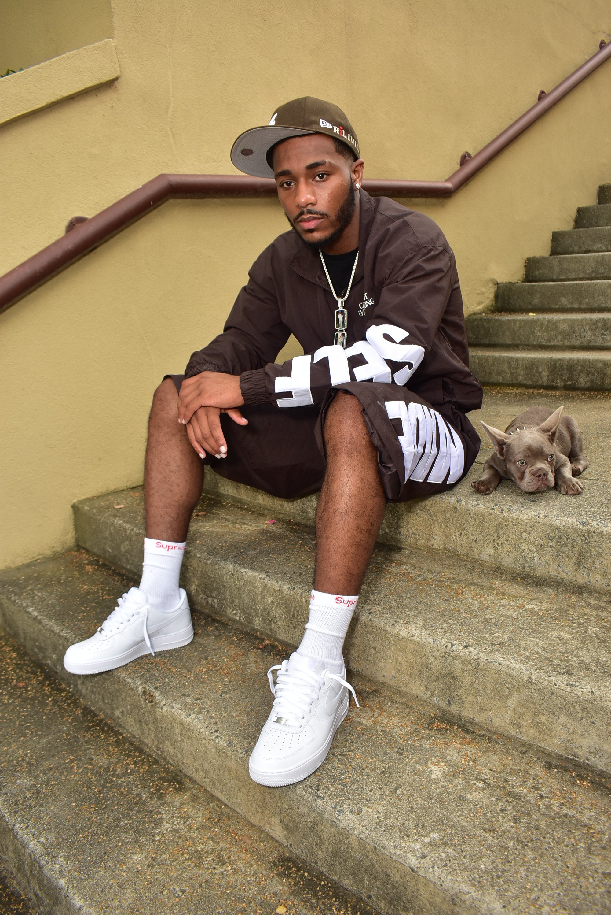 BROWN BUILT DIFFERENT TRACK JACKET