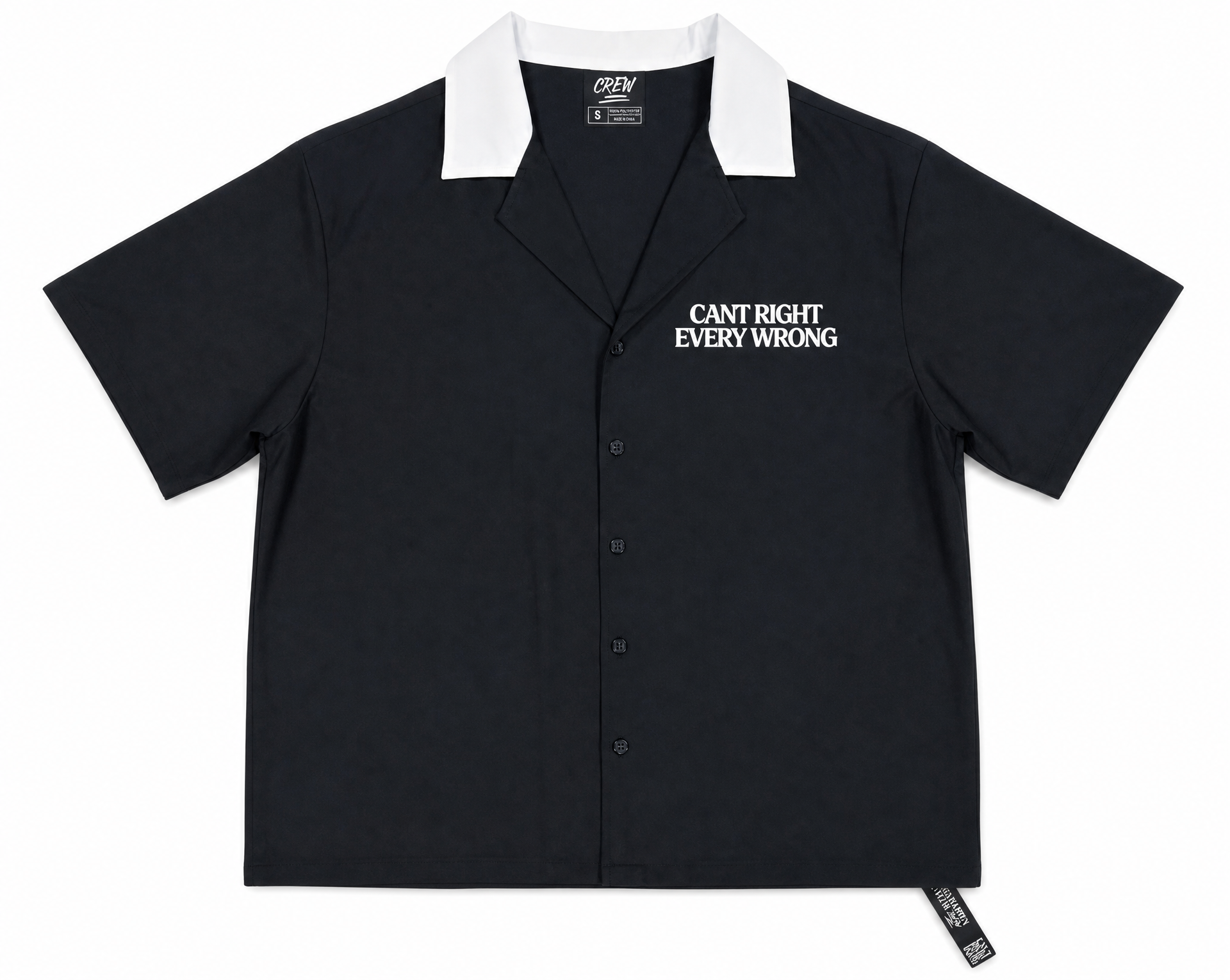 The Founders  CREW Button Up - BLACK
