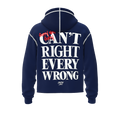 Sorry Not Sorry Cropped Hoodie  - Navy
