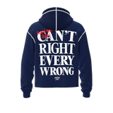 Sorry Not Sorry Cropped Hoodie  - Navy