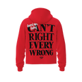 Sorry Not Sorry Cropped Hoodie  - Red
