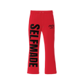 Stacked Flared CREW Pants - Red