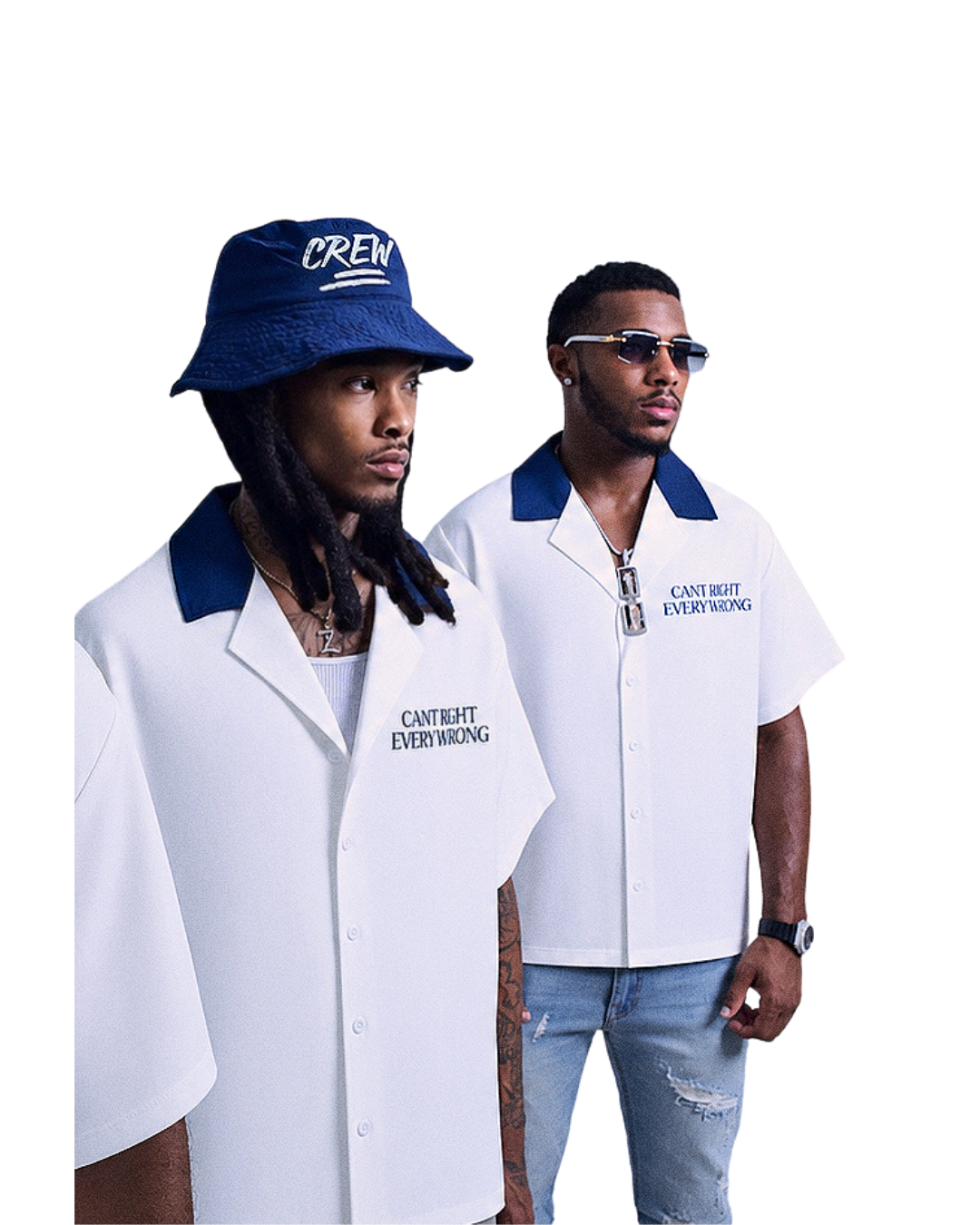 Founders  CREW Button Up - NAVY