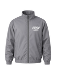 GREY NYLON TRACK JACKET