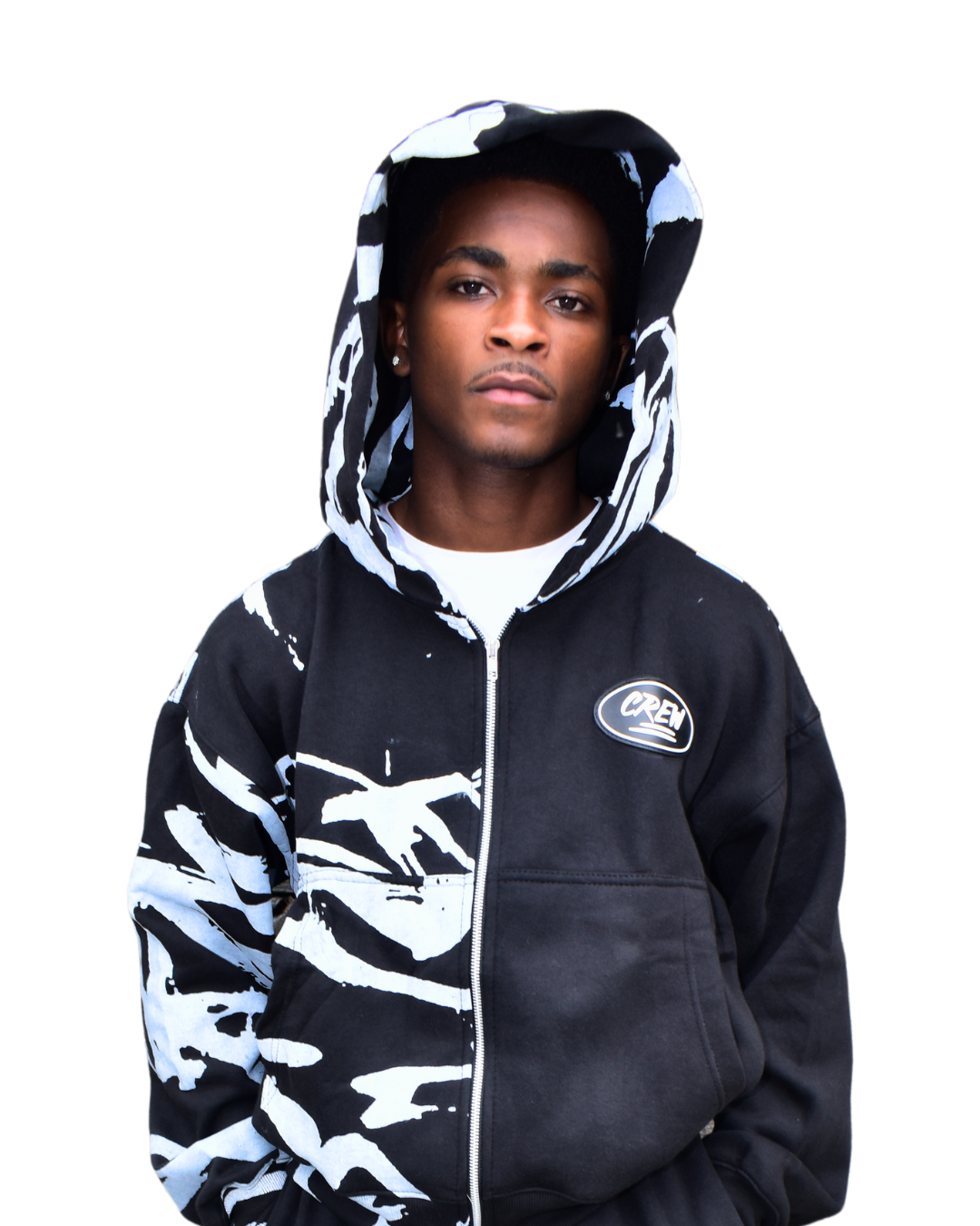 Graffiti CREW Zip Up Jacket - Black