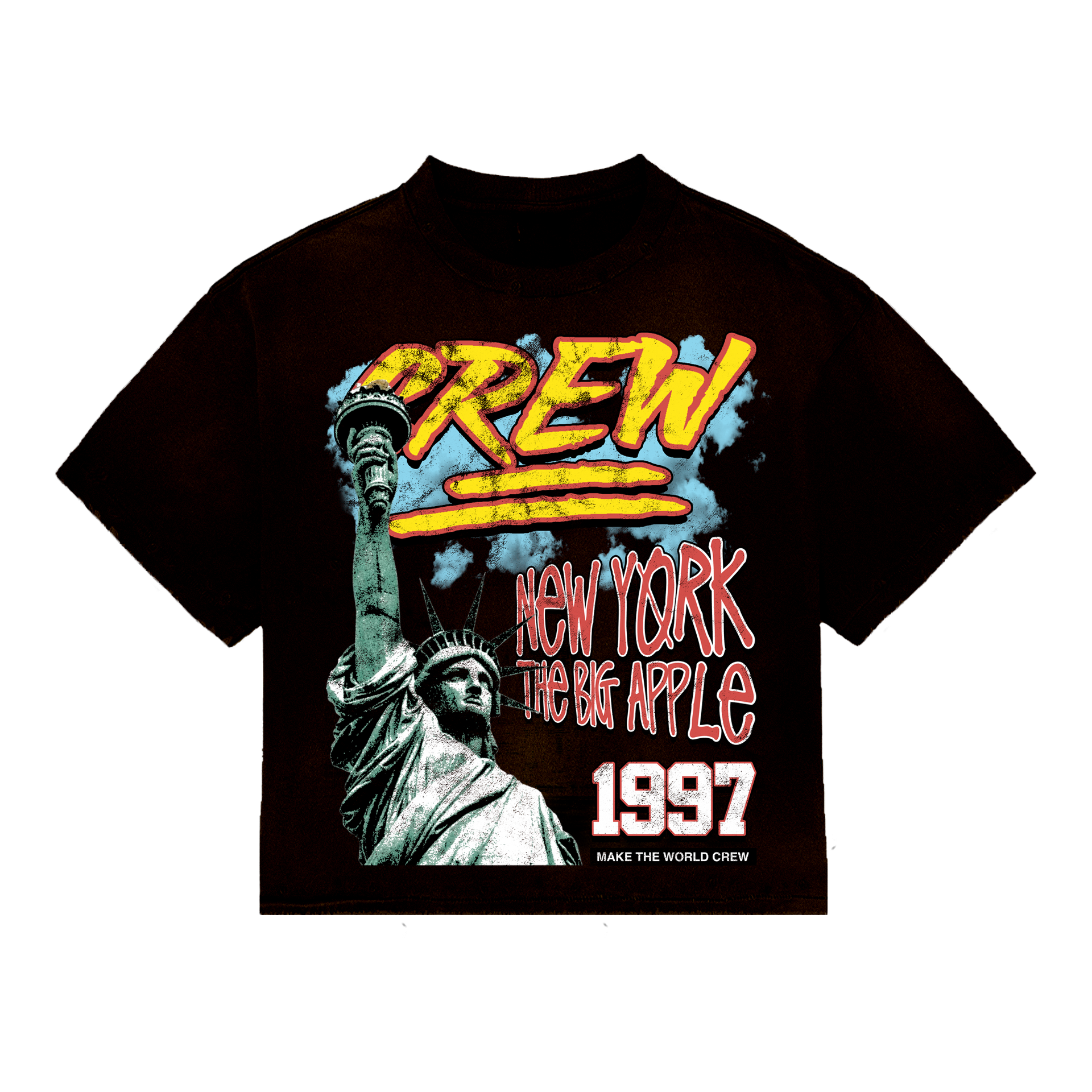 NEW YORK CREW TEE - BLACK