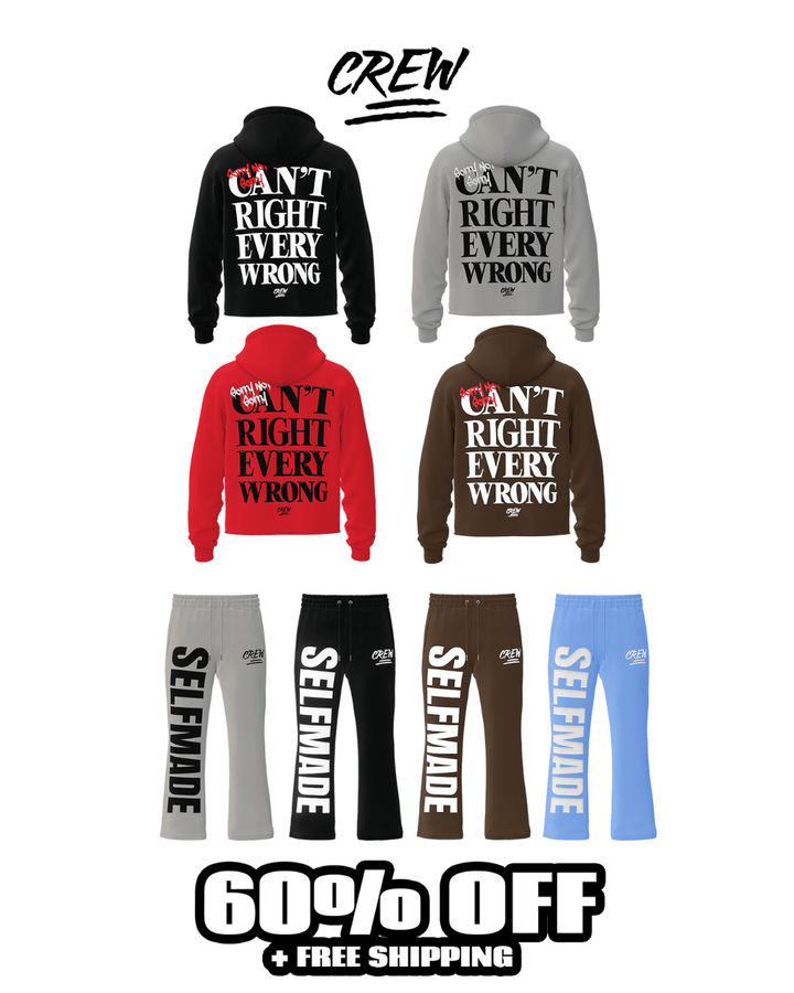 *BUNDLE DEAL* Hoodie and Pants - Sorry, Not Sorry Sets - Crew Fit Clothing