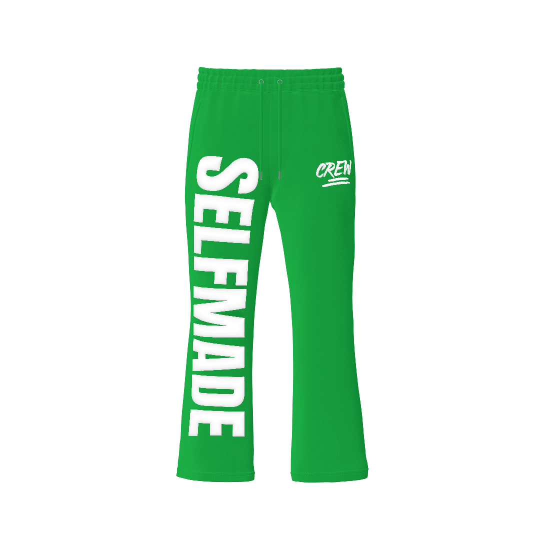 CREW Stacked Pants - Green - Crew Fit Clothing