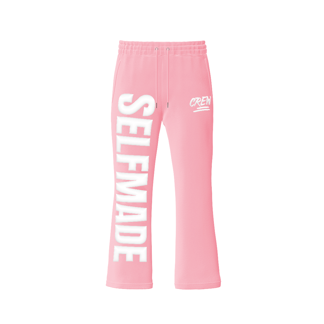 CREW Stacked Pants - Pink - Crew Fit Clothing