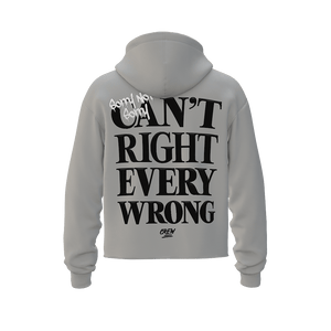 Grey Heavyweight Hoodie - Sorry, Not Sorry - Crew Fit Clothing