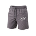 GREY NYLON TRACK SHORTS