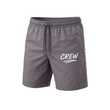 GREY NYLON TRACK SHORTS