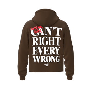 Hoodie Sorry Not Sorry - Brown - Crew Fit Clothing