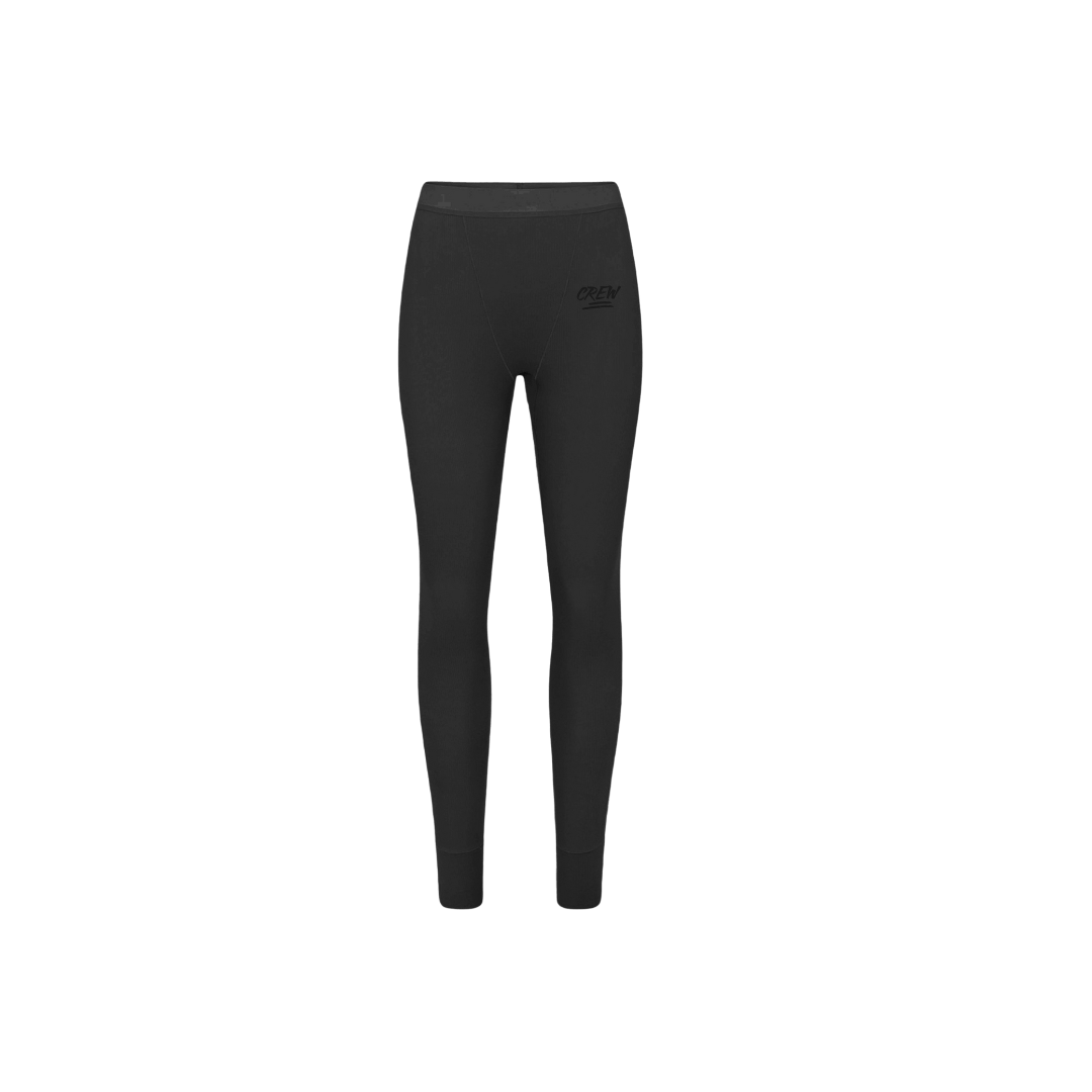 Lady CREW Ribbed Leggings - Black - Crew Fit Clothing