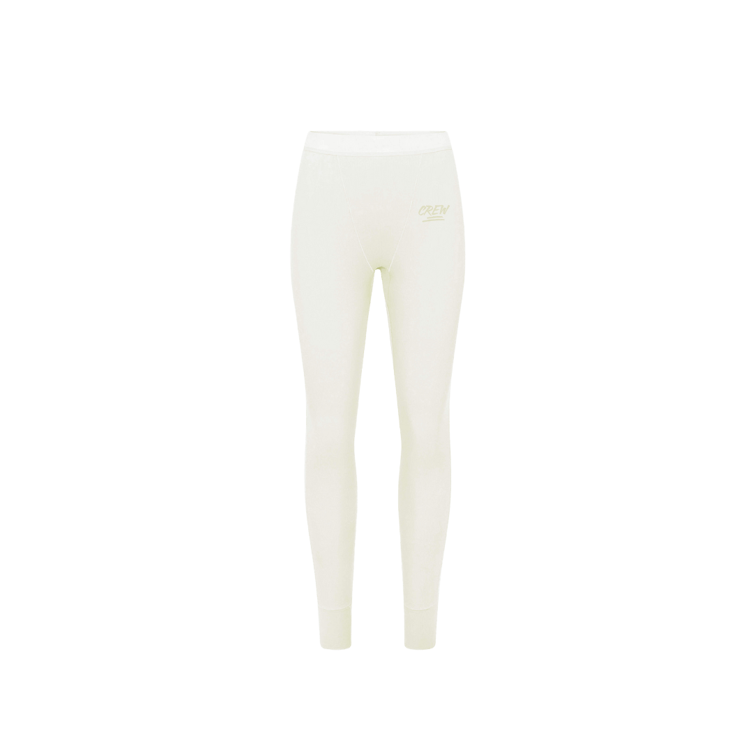 Lady CREW Ribbed Leggings - Bone - Crew Fit Clothing